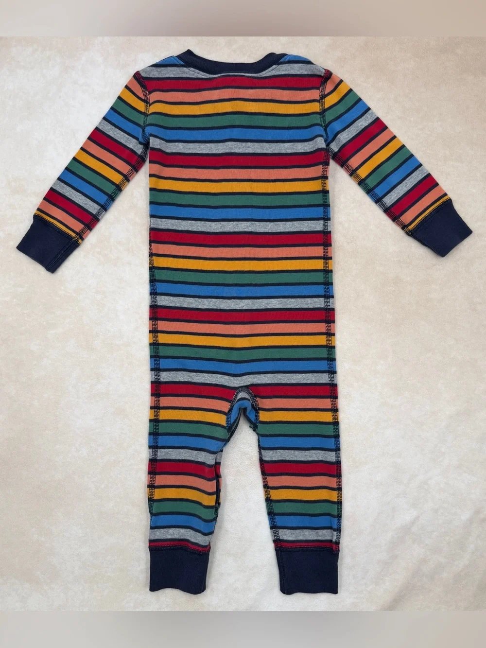Hanna Andersson Colorful Striped Zippy Sleeper 80